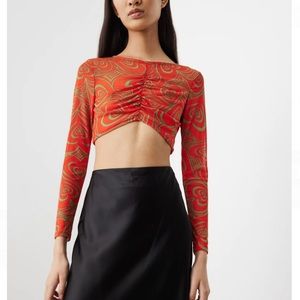 NWT Lisa says gah Elenor mesh crop top